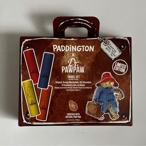 Paddington Bear x Dr. PAWPAW - NEW SEALED Travel Set Lip Balm Set of 4 - RARE